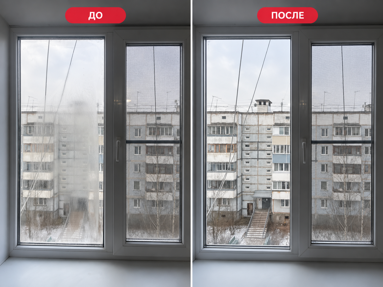 Устранение запотевания пластикового окна